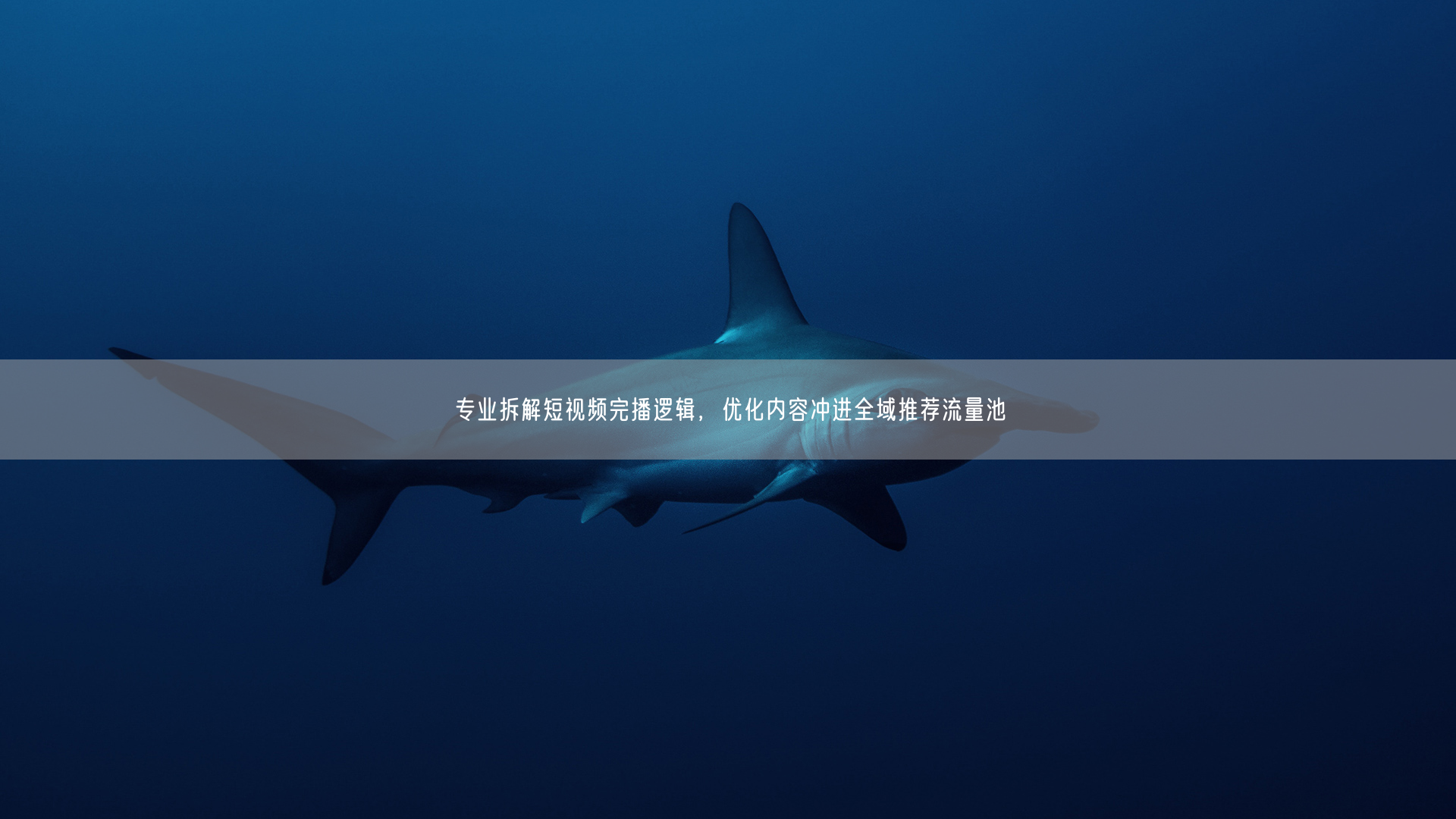 专业拆解短视频完播逻辑，优化内容冲进全域推荐流量池
