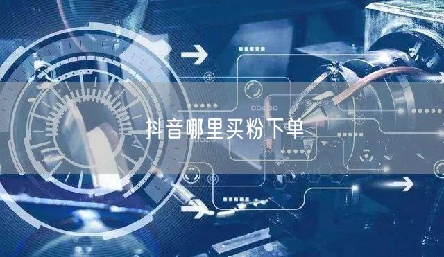 抖音哪里买粉下单
