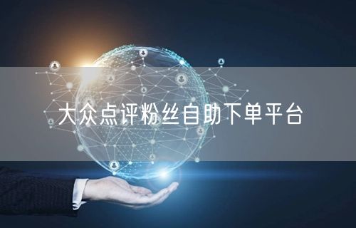 大众点评粉丝自助下单平台