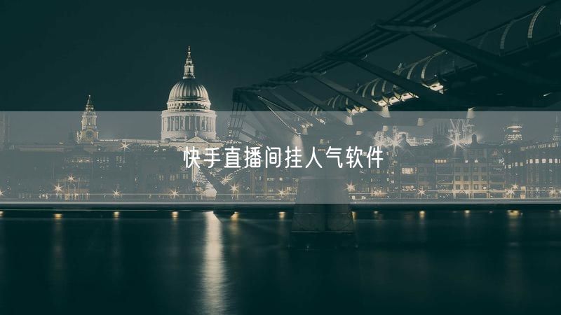 快手直播间挂人气软件