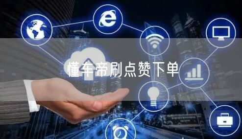懂车帝刷点赞下单