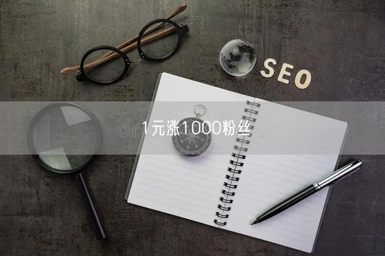 1元涨1000粉丝