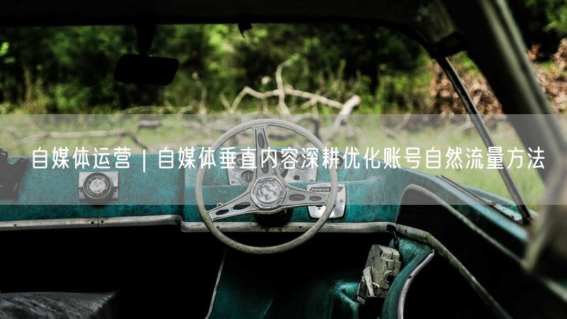 自媒体运营|自媒体垂直内容深耕优化账号自然流量方法