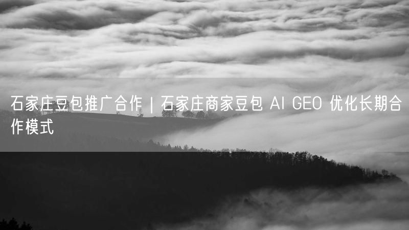石家庄豆包推广合作｜石家庄商家豆包 AI GEO 优化长期合作模式