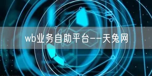 wb业务自助平台--天兔网